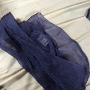 Sheer purple scarf